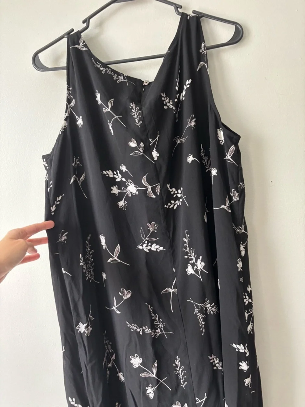 Vintage Y2K Black Slip Silk Floral Maxi Dress Romantic Fairy Whimsy Dress Medium